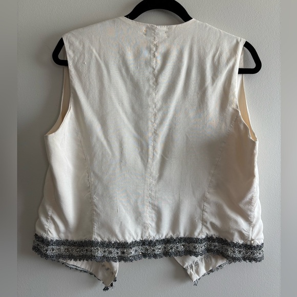 90’s embroidery cotton boho vest - Picture 4 of 8